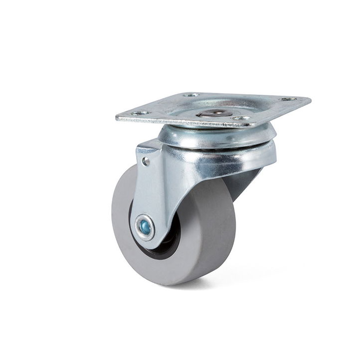 Q&Q Rueda Giratoria Antro Aro De Goma Ø40 Plástico Zn Sin Antihilo 20Kgs/Rueda