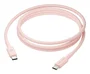 Dbramante1928 CB20CCPI7206 Cable USB-C a USB-C 1.5 Metros para Carga Rápida 60 W, Color Rosa