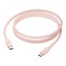 dbramante1928 re-charge CB20CCPI7206 - Cable USB-C a USB-C 1.5 m, Macho a Macho, 60W, Carga Rápida, Trenzado, Rosa