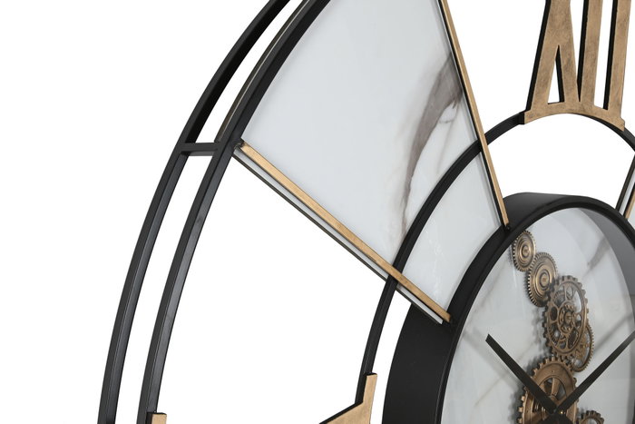 DKD Home Decor Reloj de Pared Metal Blanco 142x9x142