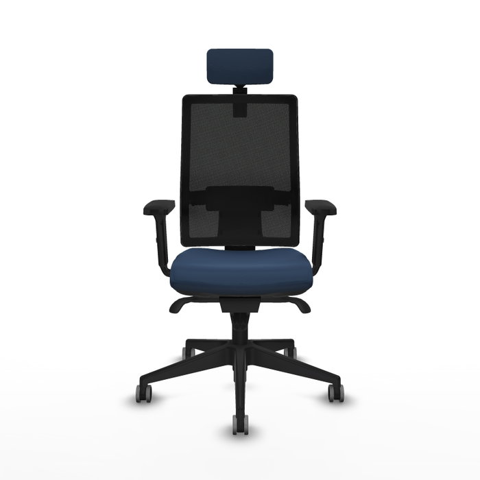 PIQUERAS Y CRESPO Silla de oficina Horna con mecanismo Sincro Azul marino y Negro PIQUERAS Y CRESPO Silla de oficina Horna con mecanismo Sincro Azul marino y Negro