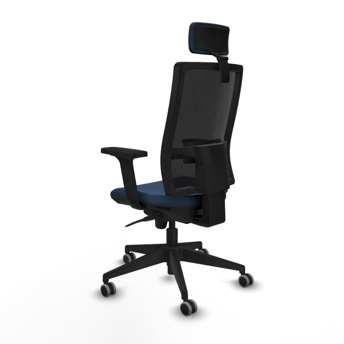 PIQUERAS Y CRESPO Silla de oficina Horna con mecanismo Sincro Azul marino y Negro PIQUERAS Y CRESPO Silla de oficina Horna con mecanismo Sincro Azul marino y Negro