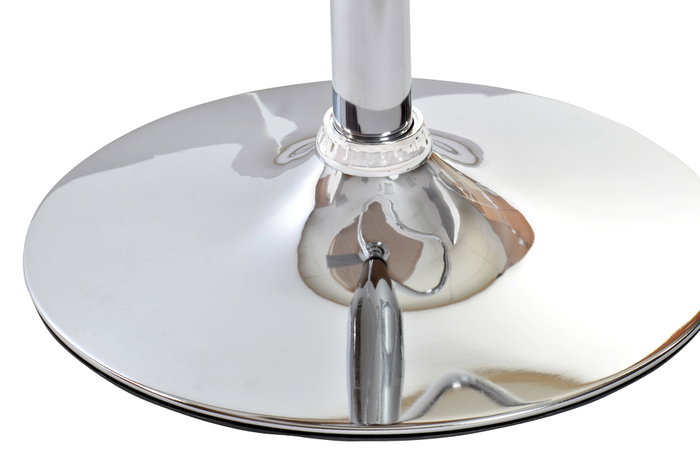 DKD Home Decor Taburete PU Nogal Ajustable Crema