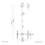 NEOMOUNTS Soporte de Techo CL35-440BL16L para Pantallas de 37-70 pulgadas