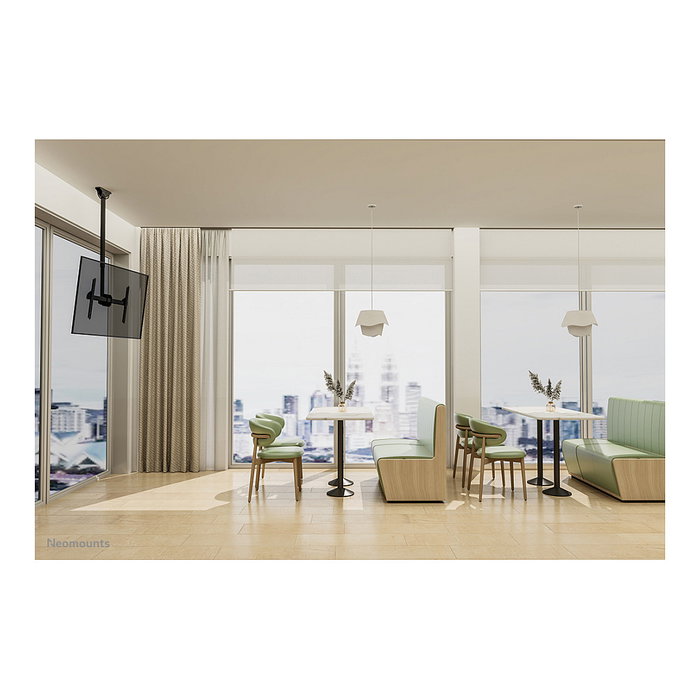 Neomounts CL35-440BL16L Soporte Techo Monitor/TV 37-70" 150x200mm 600x400mm -25°-0° -180°-180° 6° Negro