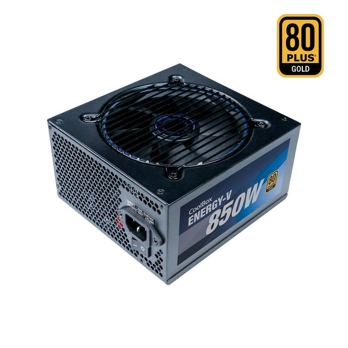 Coolbox Energy - V Fuente de Alimentación ATX 850W 80 Plus Gold Full Modular con Conector PCIe 5.0 de 16 pines, Ventilador de 120mm Silencioso