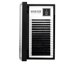 Nanolash Pestañas Postizas VOLUME LASHES 0.05 D Negro #6-13 mm Sedas para Volumen y Clásicas 1 unidad