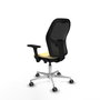 PIQUERAS Y CRESPO Silla de oficina Jorquera con mecanismo Sincro/Traslack Crema y Negro