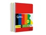 Liderpapel Cuaderno Espiral A4 Wonder Tapa Plástica 80 Hojas 90g Cuadro 4mm con Margen Pack 6 Colores Surtidos