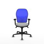 PIQUERAS Y CRESPO Silla de oficina Jorquera Gris claro y Azul