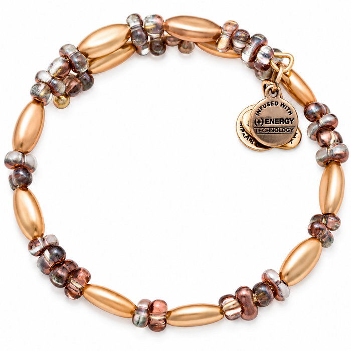 Alex And Ani Pulsera de Metal Dorado con Cierre Ajustable Alex And Ani Pulsera de Metal Dorado con Cierre Ajustable
