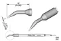 JBC TOOLS Punta de soldadura cono acodado 0,4mm