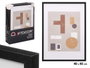 GIFTDECOR Portafotos de pared de madera con paspartu 40x50cm Negro