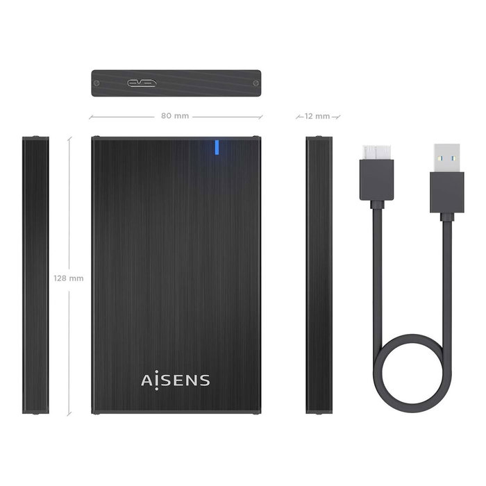 Aisens ASE-2527B Carcasa para Disco Duro/SSD 2.5 pulg. Negra Aisens ASE-2527B Carcasa para Disco Duro/SSD 2.5 pulg. Negra