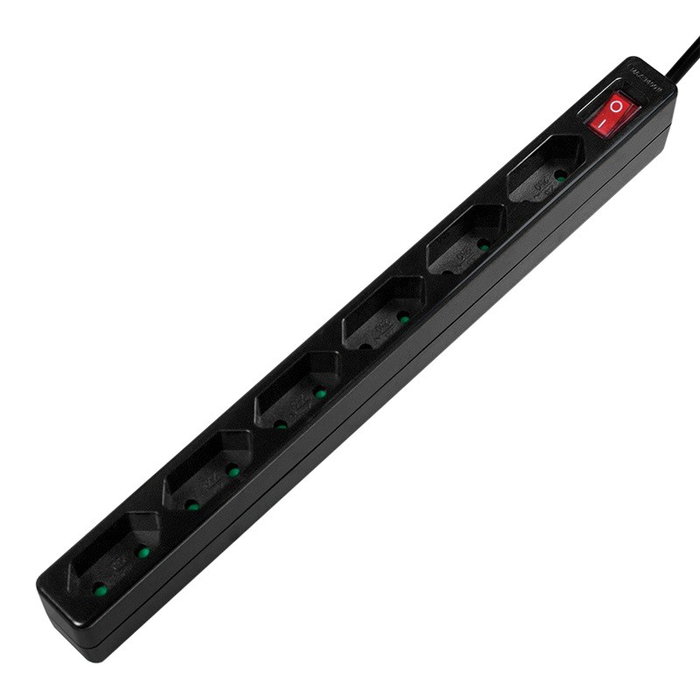 LogiLink LPS232B Regleta de 6 tomas, 1,5 m, negra LogiLink LPS232B Regleta de 6 tomas, 1,5 m, negra