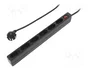 LogiLink LPS232B Regleta de 6 tomas, 1,5 m, negra