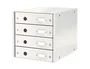 Leitz Click&Store Fichero de sobremesa con 4 cajones, color blanco, 290 x 283 x —nn mm, plástico