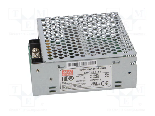 MEAN WELL ERDN40-12 Módulo de redundancia 12V DC 40A MEAN WELL ERDN40-12 Módulo de redundancia 12V DC 40A