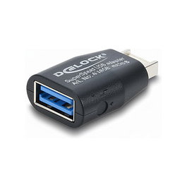 DeLOCK Adaptador USB 67340 Type-E Macho a Type-A Hembra 5 Gbps Negro