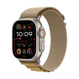 Apple Watch Ultra 2 GPS + Cellular 49mm Titanio Natural con Correa Alpine Loop Tan Talla M