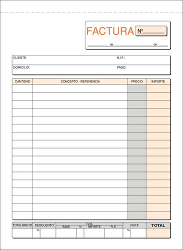 Talonario Facturas 4º Natu Dupli Loan (Set de 10) Talonario Facturas 4º Natu Dupli Loan (Set de 10)