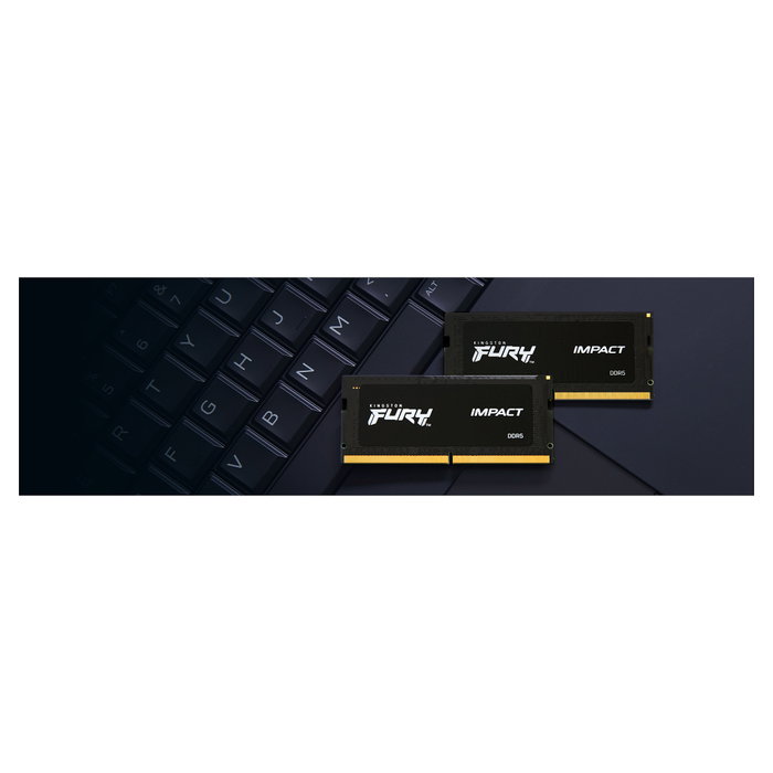 Kingston FURY Impact 32GB (2x16GB) DDR5 6000MT/s CL38 SODIMM Memoria RAM para Portátil con XMP Kingston FURY Impact 32GB (2x16GB) DDR5 6000MT/s CL38 SODIMM Memoria RAM para Portátil con XMP