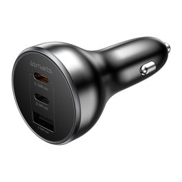 4smarts Cargador de Coche VoltRoad Ultimate 160W Negro con 2x USB-C y 1x USB-A, Carga Rápida