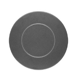 Mesa Plato Llano Antracite 28 cm - Vajilla de Gres Porcelánico (Set de 6)