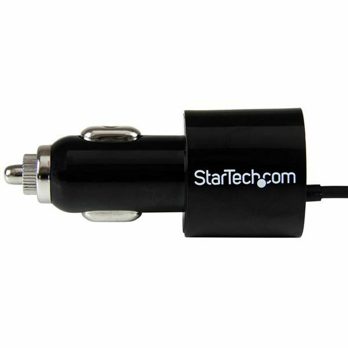 Startech Cargador de Coche con 2 Puertos USB y Cable MicroUSB Negro Startech Cargador de Coche con 2 Puertos USB y Cable MicroUSB Negro