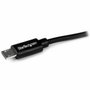 Startech Cargador de Coche con 2 Puertos USB y Cable MicroUSB Negro