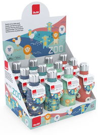 Botella Termo Acero Inox 350 Ml Zoo Expositor De 12