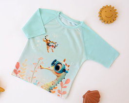 KioKids Camiseta de Baño Bebé UPF50+ Color Menta Diseño Ocean Dreams 18 Meses