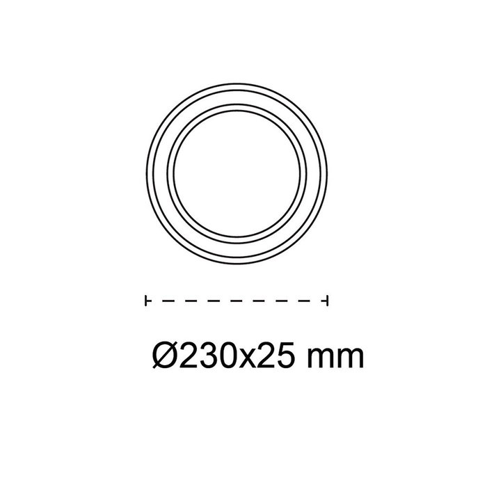 Cristalrecord Plafón LED Circular MERY 18W 3CCT (3000K/4000K/6500K) Dimmable 1782 Lm IP20 Ultra Slim Ø23 x 2.5 cm Blanco