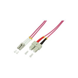 LogiLink LWL Patchkabel OM4 LC / SC 3,0m Duplex