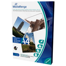 MediaRange Papel Fotográfico A4 Alto Brillo 160g 50 Hojas