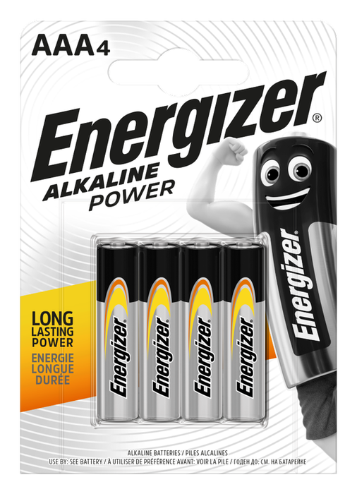 Energizer Pilas Alcalinas AAA Power Blíster de 4 Unidades