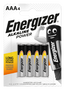 Energizer Pilas Alcalinas AAA Power Blíster de 4 Unidades