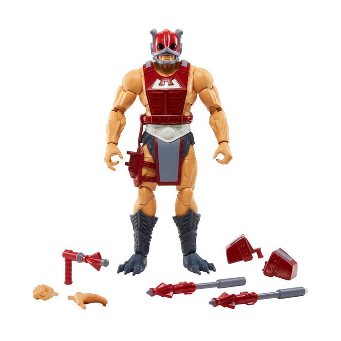 Mattel Figura Masters of the Universe Zodak, figura de acción de 18 cm en PVC con vínculo de poder y efecto Power Attack, serie Netflix He-Man