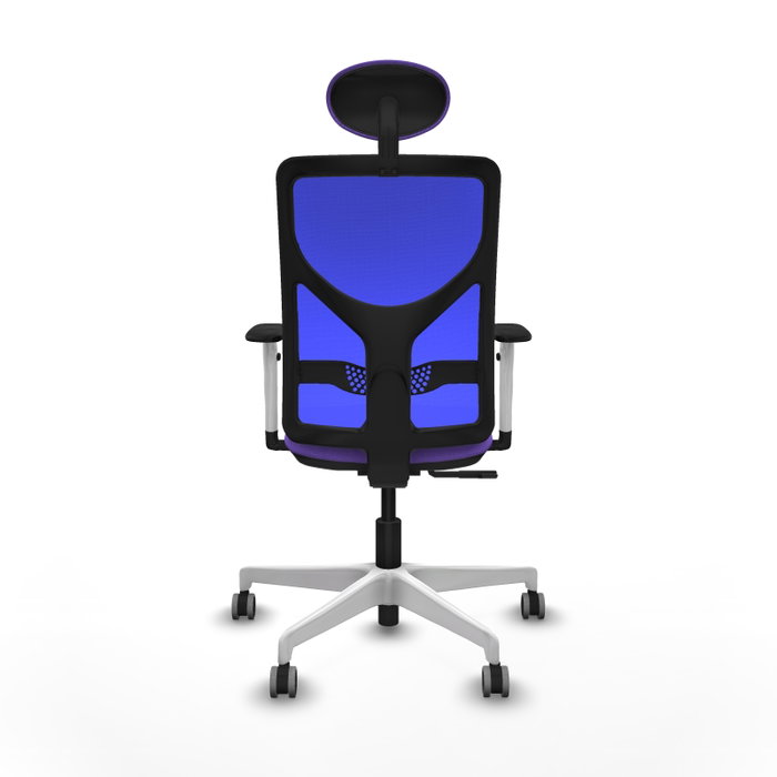 PIQUERAS Y CRESPO Silla de oficina Motilla con mecanismo Sincro, Tela Lila y Malla Azul PIQUERAS Y CRESPO Silla de oficina Motilla con mecanismo Sincro, Tela Lila y Malla Azul