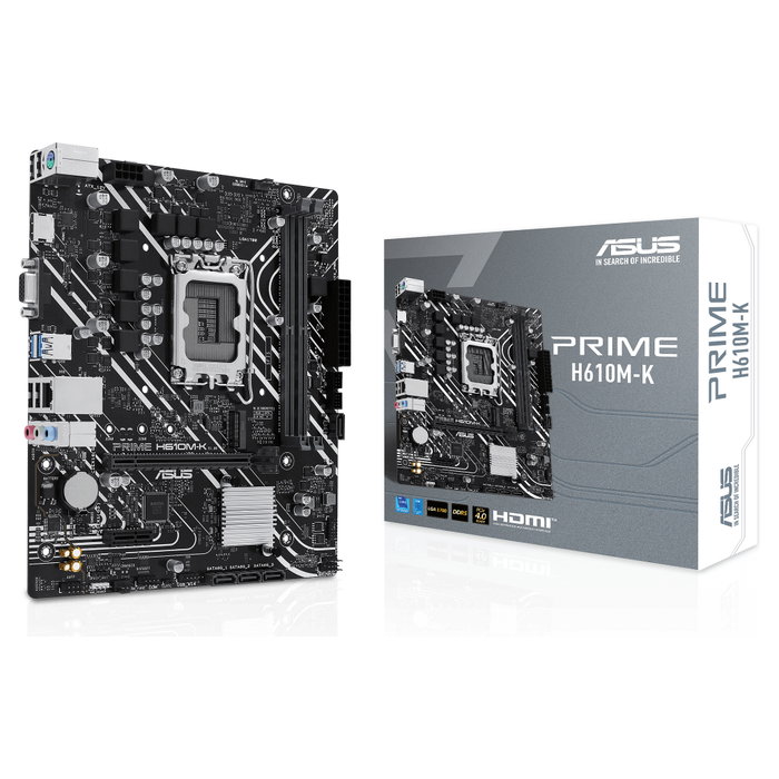 ASUS Prime H610M-K DDR5 Micro ATX LGA 1700 ASUS Prime H610M-K DDR5 Micro ATX LGA 1700