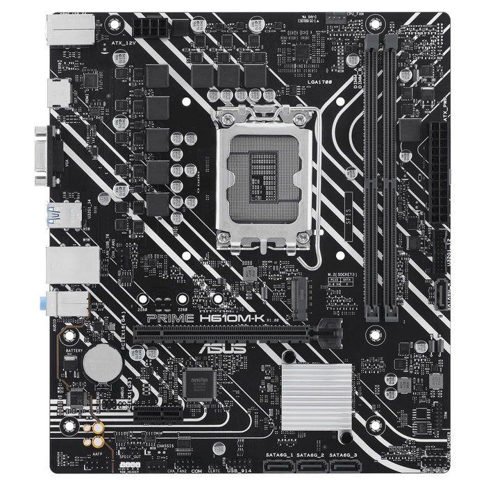 ASUS Prime H610M-K DDR5 Micro ATX LGA 1700 ASUS Prime H610M-K DDR5 Micro ATX LGA 1700