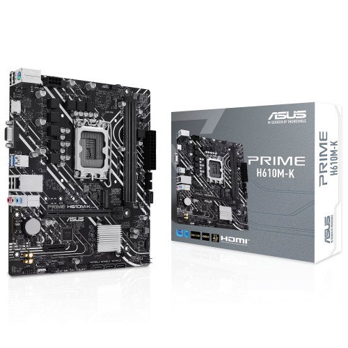 ASUS Prime H610M-K DDR5 Micro ATX LGA 1700 ASUS Prime H610M-K DDR5 Micro ATX LGA 1700