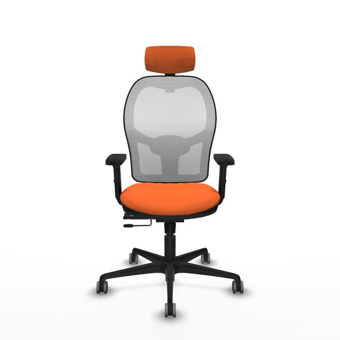PIQUERAS Y CRESPO Silla de oficina Jorquera Naranja y Blanco