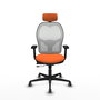 PIQUERAS Y CRESPO Silla de oficina Jorquera Naranja y Blanco