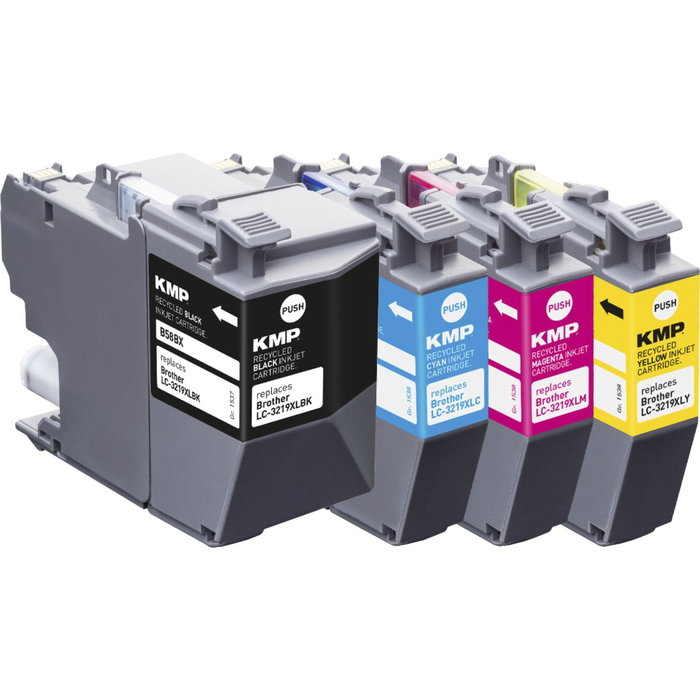 KMP B58VX Promo Pack de cartuchos de tinta compatible con Brother LC-3219VALDR KMP B58VX Promo Pack de cartuchos de tinta compatible con Brother LC-3219VALDR