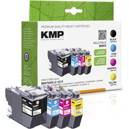 KMP B58VX Promo Pack de cartuchos de tinta compatible con Brother LC-3219VALDR