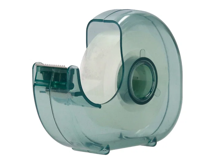 Liderpapel Miniportarrollo Ecouse - Portarrollos con cinta adhesiva de 33 m x 19 mm, 100% plástico reciclado, presentación en blister eco