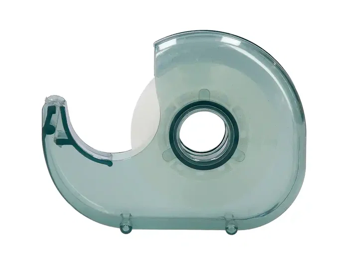 Liderpapel Miniportarrollo Ecouse - Portarrollos con cinta adhesiva de 33 m x 19 mm, 100% plástico reciclado, presentación en blister eco