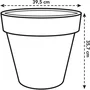ELHO GIVE Room To Nature Maceta Pure Round 40 Blanco Ø 39 x H 36 cm 100% reciclado ELH8711904539429
