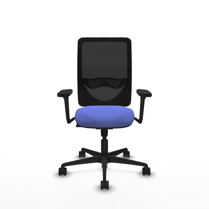 PIQUERAS Y CRESPO Silla de oficina Zulema con mecanismo Sincro, Azul claro y Negro PIQUERAS Y CRESPO Silla de oficina Zulema con mecanismo Sincro, Azul claro y Negro